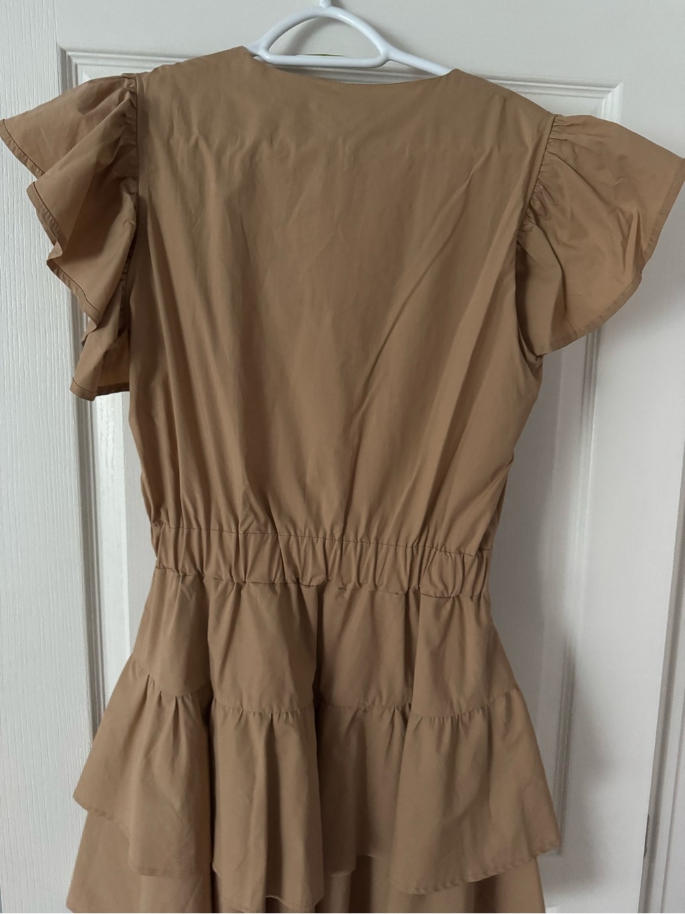 Motel Rocks Tan Ruffle Mini Dress - Picture 4 of 4
